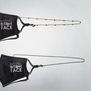 Elegant mask chain (mask included!) in Gold color